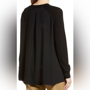 Nordstrom crewneck pleat sweater